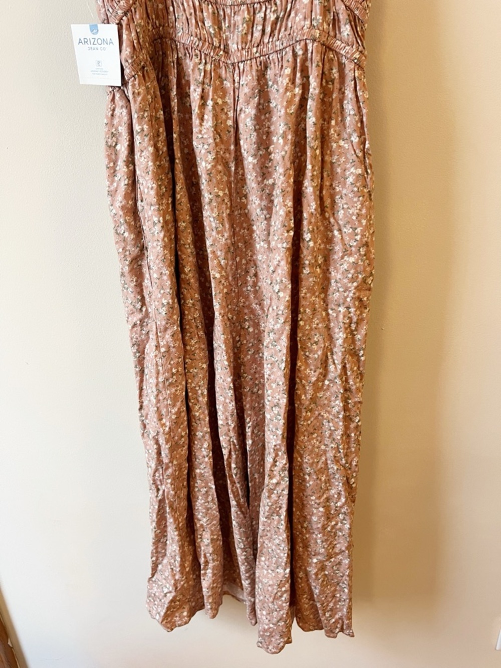 Arizona Jean Co. Sunset Clay Floral Sleeveless Jumpsuit Size Large NEW - Picture 10 of 12